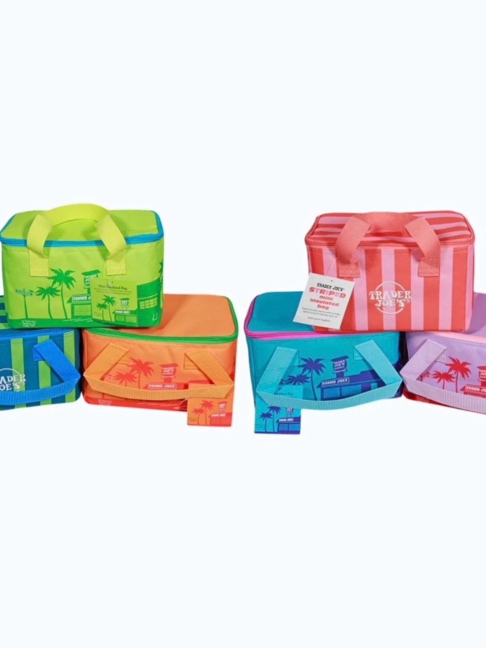 Trader Joe's Lunch Tote Bags Summer 2026 - Set of 6